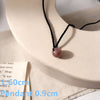 Natural Strawberry Crystal Necklace Women Korean Simple  Rope Chain Kawaii Choker Vintage Jewelry