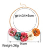 Necklace Collar Flower Necklaces & Pendants trendy choker chunky Gold chain statement Big Flower necklace summer jewelry