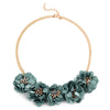 Necklace Collar Flower Necklaces & Pendants trendy choker chunky Gold chain statement Big Flower necklace summer jewelry