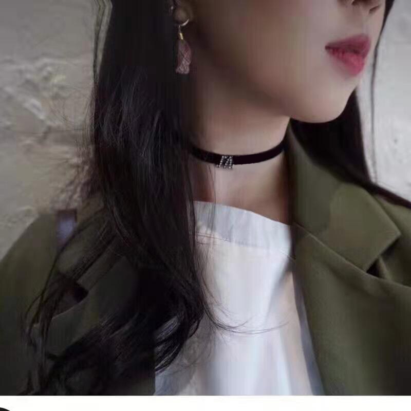 Necklace Vintage Chocker Quality  Brand Popular Letter Necklace Black Star Chocker