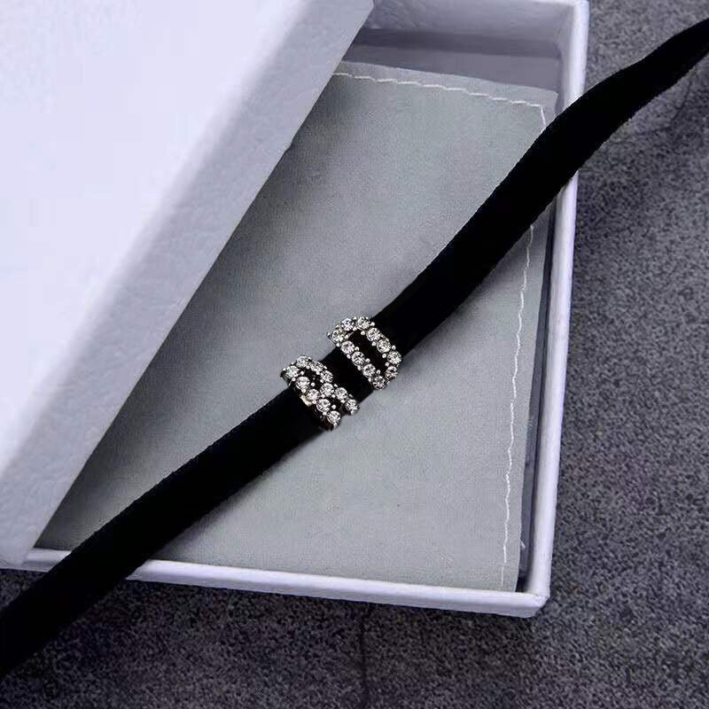 Necklace Vintage Chocker Quality  Brand Popular Letter Necklace Black Star Chocker