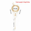 Necklaces Pendants for Women Gold Long Necklace Multilayer Exaggerated Hearts Cross Sequent Multielement Choker Necklace
