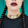 Neo-Gothic Gold Color Letter Necklace For Women Collar Collier Femme Choker Necklace Acrylic Hip hop Jewelry N18014