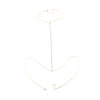 Net Harness Rhinestone Chain Necklace Gold Color Waist Chain Women Jewelry Sexy Bikini Metal Body Chain
