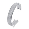 Network Cuff Bangles For Women Aesthetic Bracelets Silver Plated Ladies Trendy Woman Jewelry 2022 Accessories Christmas