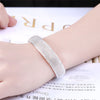 Network Cuff Bangles For Women Aesthetic Bracelets Silver Plated Ladies Trendy Woman Jewelry 2022 Accessories Christmas