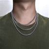 5mm Cuban Chain Necklace Men Gold Color Stainless Steel Choker Men Necklace Jewelry Gift
