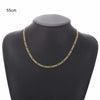 Figaro Chain Necklace Men Stainless Steel Gold Color Long Necklace For Men Jewelry Gift Collar Hombres