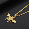Cute Bee Necklace Men Gold Color Neck Chains HoneyBee Pendant Necklaces For Women Valentine's Day Gifts