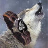 Product Retro  Braided Braided Rope Leather Unisex Wolf Logo  Bracelet