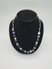 Trend Female Stainless Steel Natural Pure  Crystal Jewelry Black Gall Stone Necklace