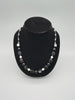 Trend Female Stainless Steel Natural Pure  Crystal Jewelry Black Gall Stone Necklace