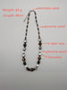 Trend Female Stainless Steel Natural Pure  Crystal Jewelry Black Gall Stone Necklace