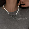 Night Reflect Necklaces Women Gothic Irregular Vintage Pearl Clavicle Chain Hip-Hop Personality Jewelry Prom Accessories