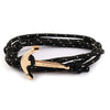 Nylon Bracelets For Men Women Couple Gifts Wrap Braided Wristband Male Bracelet Rope Alloy Hook Anchor Bangle Handmade