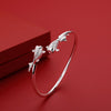 Original designer sterling silver Beautiful goldfish bracelets Bangles for women party wedding jewelry Holiday gifts