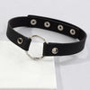 PU Leather Round Choker Necklace Women Chocker Necklaces Punk Gothic Statement Jewelry Collier Wedding Bride Jewelry