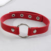 PU Leather Round Choker Necklace Women Chocker Necklaces Punk Gothic Statement Jewelry Collier Wedding Bride Jewelry
