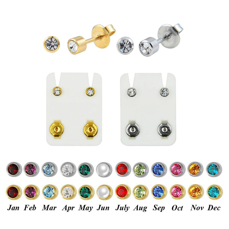 Studex Ear Piercing Gold Plated Studs in Assorted Shapes –  JewelryPackagingBox.com