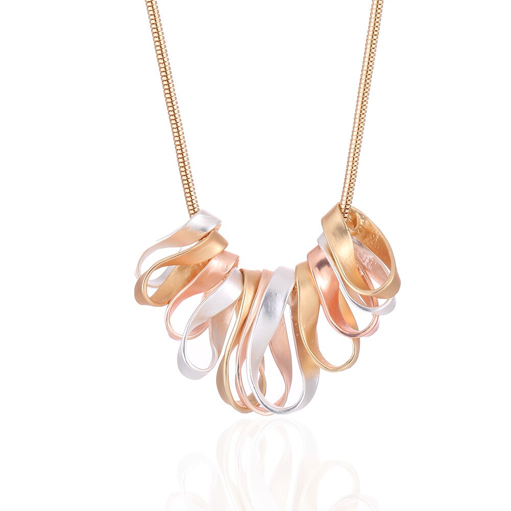 Pendant Necklace For Women Snake Chain 2021 Geometric Necklace Jewelry Accessories