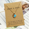 Pendant Necklace Red White Blue Hollow Love Heart Women Necklace Golden Color Link Chain Neck Jewelry