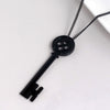 Personality Halloween  Metal Coraline Key Skeleton Props Neil Gaiman Retro Black Treasure Chest Key Necklace