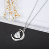 Personality Moon Women Necklace Female Clavicle Chain Plating Gold Crescent Pendant Necklaces For Friend Gift
