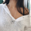 Personality Moon Women Necklace Female Clavicle Chain Plating Gold Crescent Pendant Necklaces For Friend Gift
