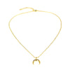 Personality Moon Women Necklace Female Clavicle Chain Plating Gold Silvers Crescent Pendant Necklaces For Friend Gift