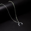 Personality Moon Women Necklace Female Clavicle Chain Plating Gold Silvers Crescent Pendant Necklaces For Friend Gift
