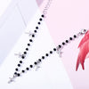 Personality Zirconia Crystal Cross Charms Bracelet Adjustable Silvery Multi Pendant Tassel Bracelets Jewelry