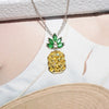 Fashion Pineapple 925 Silver Pendant Necklace Female Europe Simple Tropical Fruit Women Charm Clavicle Necklace Fine Jewelry
