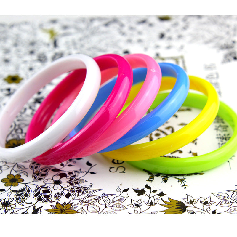 Fashion-Plastic-Hand-Charm-Bracelets-Bangles-Light-Candy-color-Women-Girl-hand-Accessories-jewelry-free-shipping