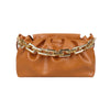 Pleated Crossbody Bags For Women Stone Pattern Retro PU Leather Shoulder Messenger Bag Solid Color Female Chain Handbags