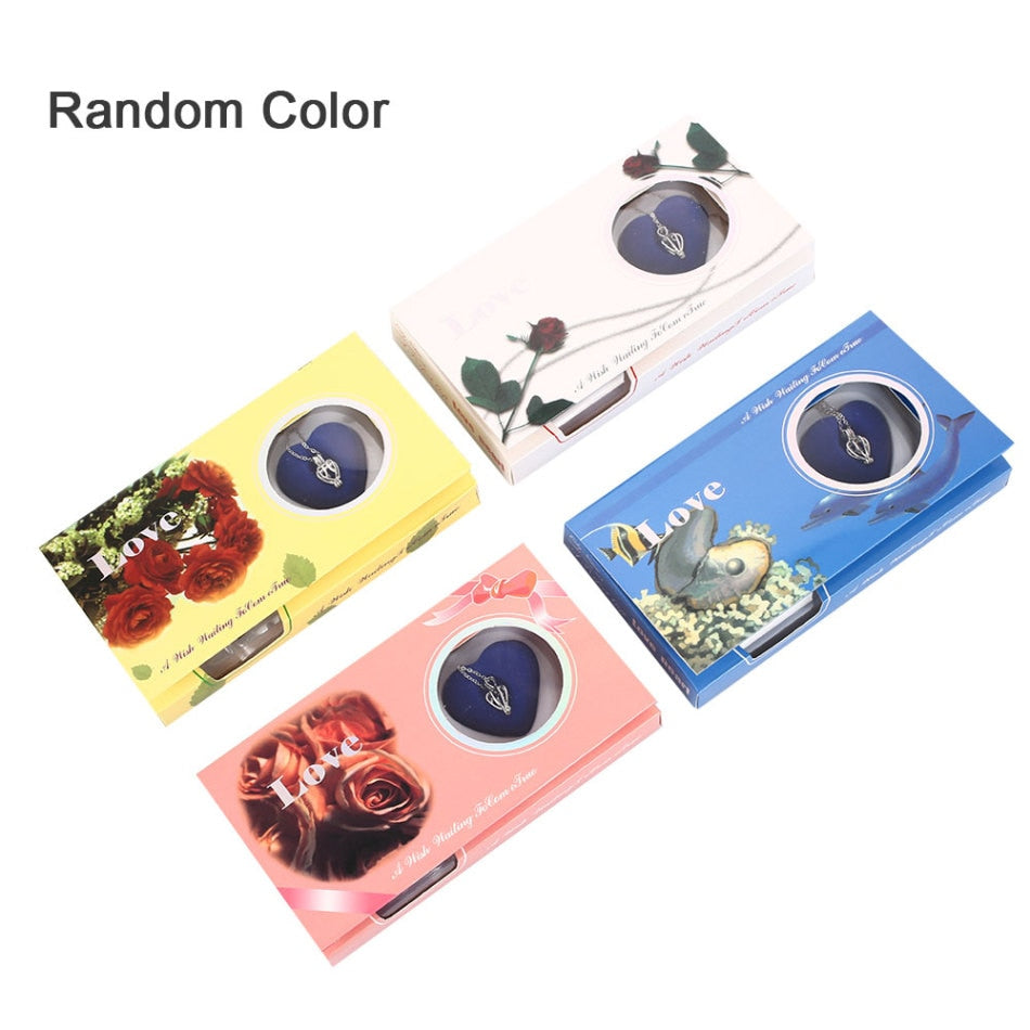 Popular Natural Oyster Wish Pearl Pendant Necklace Charm Necklace Gift Box Women Jewelry Gift Lucky DIY Gift Birthday
