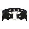 Punk Gothic Cosplay Black Pink PU Leather Bat Choker Necklace For Women Men Statement Necklaces Jewelry Halloween gift