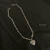 Punk Heart  Necklace Charms Vintage Hip Hop Jewelry For Women Harajuku Gothic Choker Chains Accessories