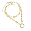 Punk Multilayer Lock Chain Necklace Padlock Key Necklace Pendant Women Gothic Party Jewelry Gift