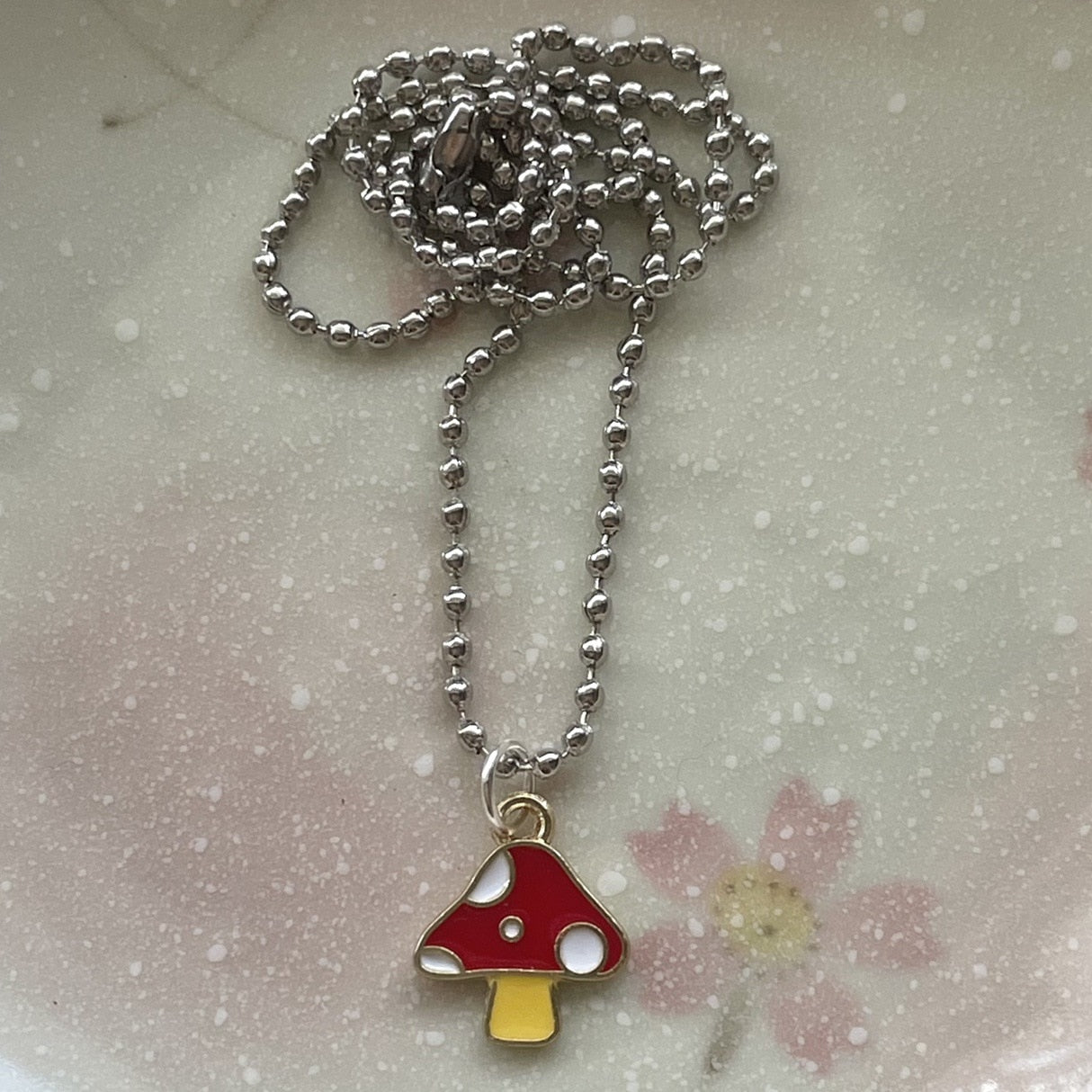 Punk Mushroom Necklace Charms Vintage Hip Hop Jewelry For Women Harajuku Gothic Choker Chains Accessories