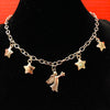 Punk Star Necklace Charms Vintage Hip Hop Jewelry For Women Harajuku Gothic Choker Chains Accessories