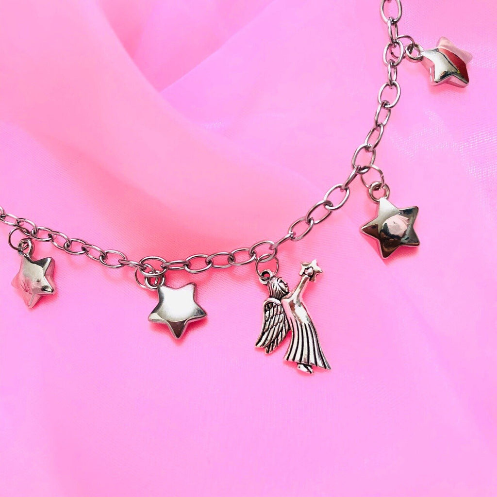 Punk Star Necklace Charms Vintage Hip Hop Jewelry For Women Harajuku Gothic Choker Chains Accessories