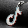 Punk Titanium Steel Note Necklace Pendant Stainless Steel Hip-hop Hipster Accessories sale