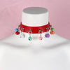Punk Women Red PU Leather Necktie Gothic Bow Tie Vintage Necklaces Trendy Collar Choker Cool Girl Accessories Jewelry