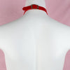 Punk Women Red PU Leather Necktie Gothic Bow Tie Vintage Necklaces Trendy Collar Choker Cool Girl Accessories Jewelry