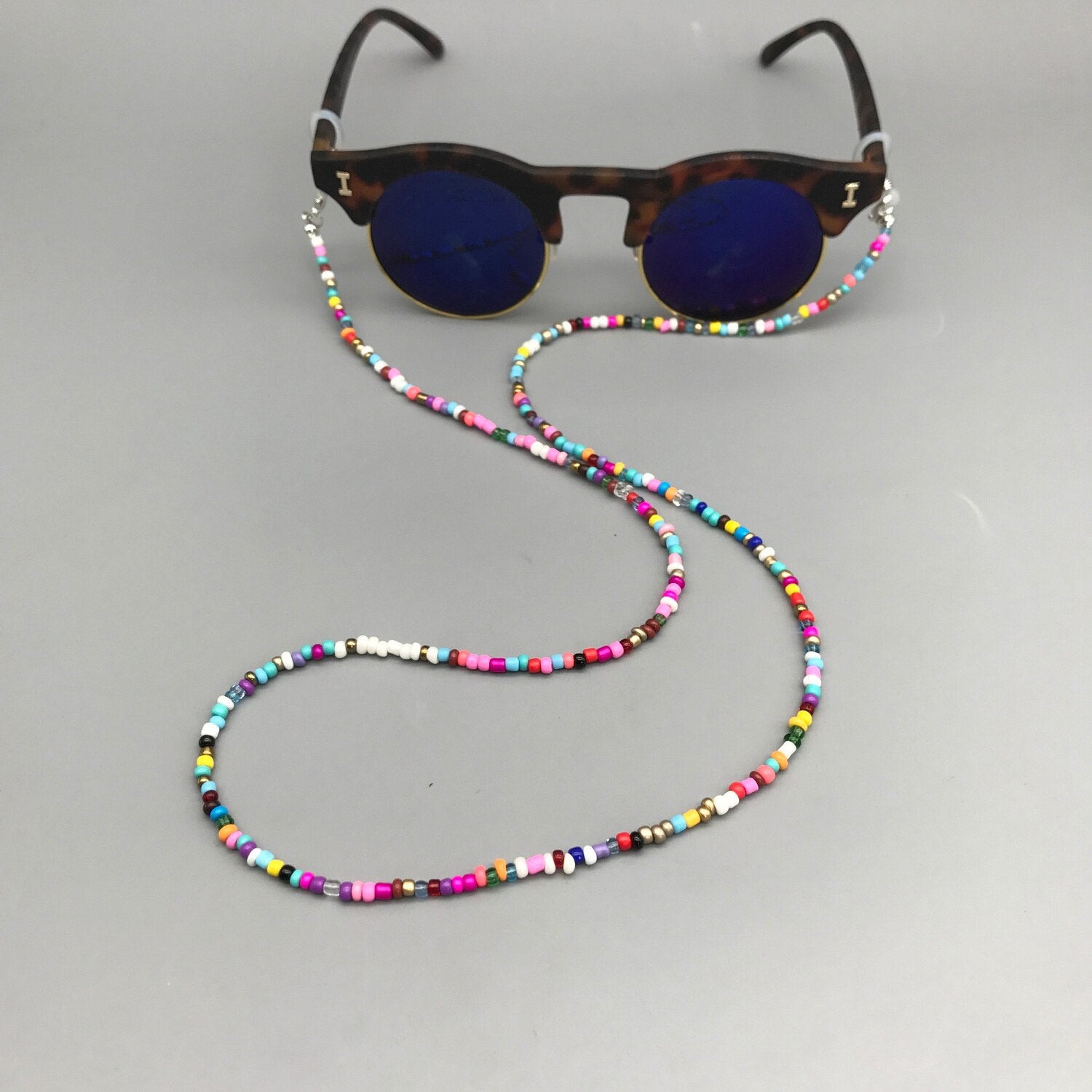 Reading Glasses Chain Retro Beads Eyeglass Sunglasses Spectacle Cord Neck Strap String Mask Chain Eye wear