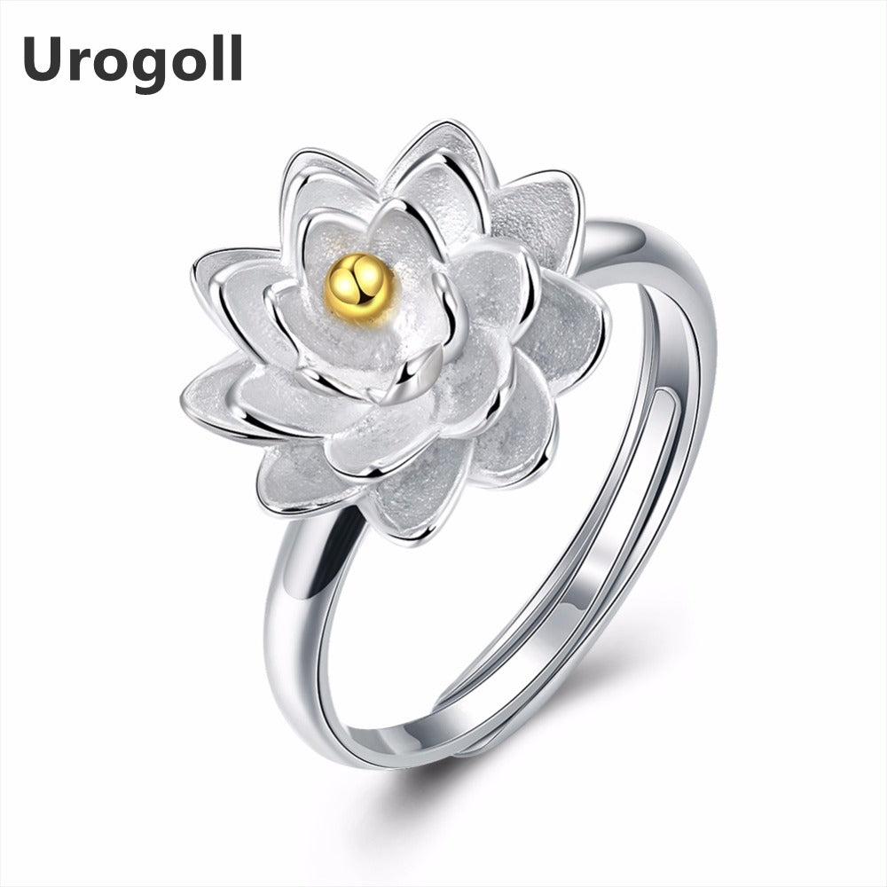 Fashion Real 925 Sterling Silver Women Rings Romantic Little Daisy Flower Ring S925 Solid Silver Jewelry Rings for Women gifts