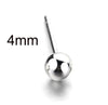 Fashion Real 925 Sterling Sliver Tiny Stud Earrings Women Small Bead Ear Studs Cute Mini Earring Fine Jewelry Girls Bijoux