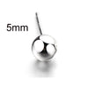 Fashion Real 925 Sterling Sliver Tiny Stud Earrings Women Small Bead Ear Studs Cute Mini Earring Fine Jewelry Girls Bijoux