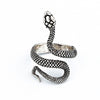Retro Exaggerated Spirit Snake Dragon Ring Personality Punk Wind Snake-Shaped Nightclub Ring Student Trend Jewelry Gift