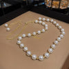 Retro Imitation Pearl Necklaces For Women French Romantic Style Clavicle Chain Trend Long Personality Prom Accessories